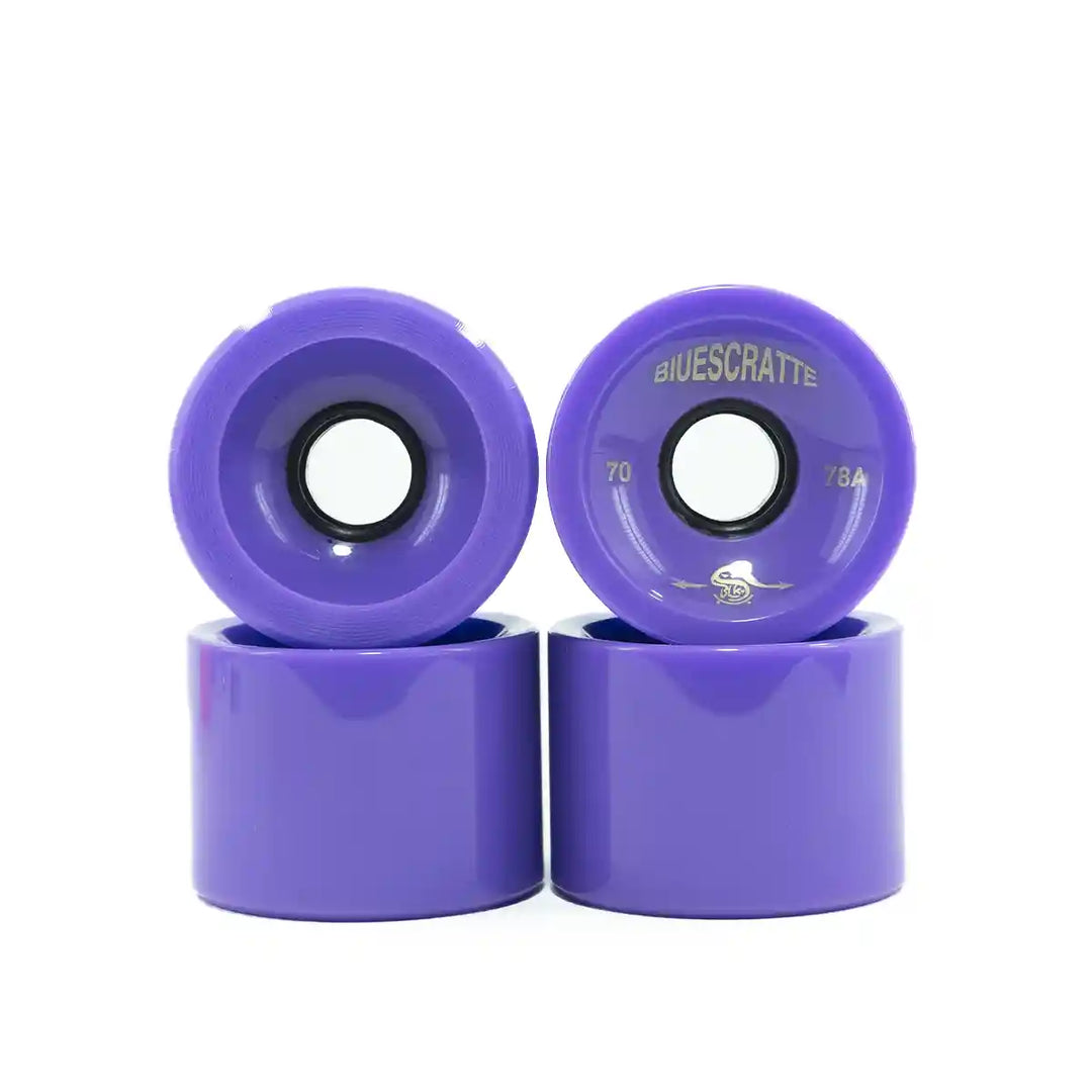 Rodas Longboard Biuescratte 70mm 78a Jogo com 4un Roxa