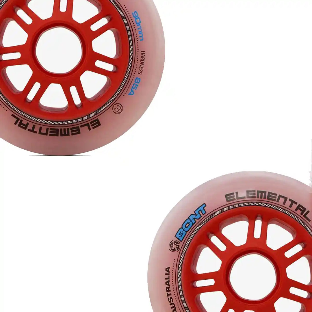 Rodas Bont Elemental Para Patins Speed 90mm 85a Alto Desempenho 8un