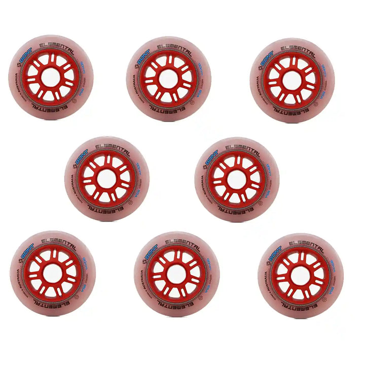 Rodas Bont Elemental Para Patins Speed 90mm 85a Alto Desempenho 8un
