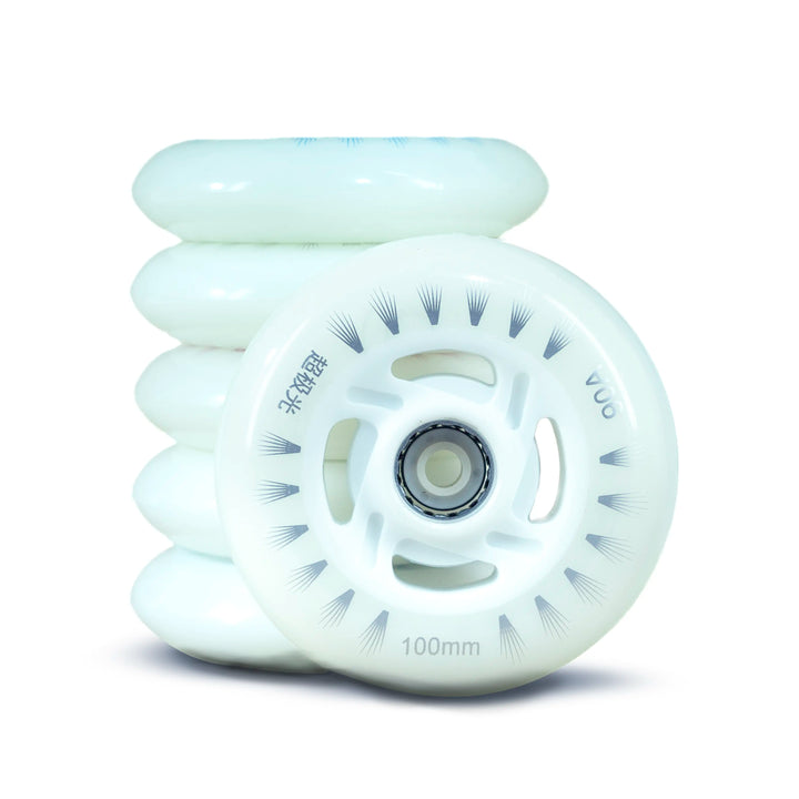 6 Rodas Led Creme Inline 100mm 90A