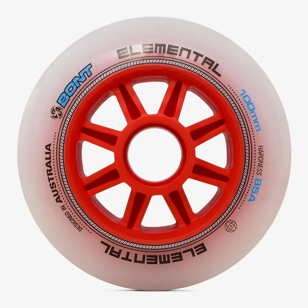Rodas Bont Elemental Para Patins Speed 100mm 85a Alto Desempenho 8un