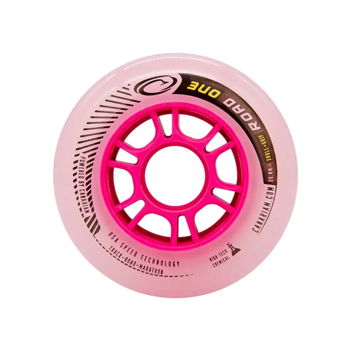 Rodas Canariam Road One Rosa 80mm Profissional Patins Urbano 8 Unidades