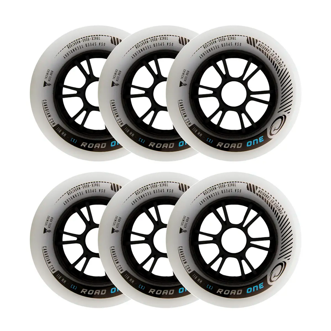 Rodas Canariam Road One Cinza 110mm/86a CX2 6 Unidades
