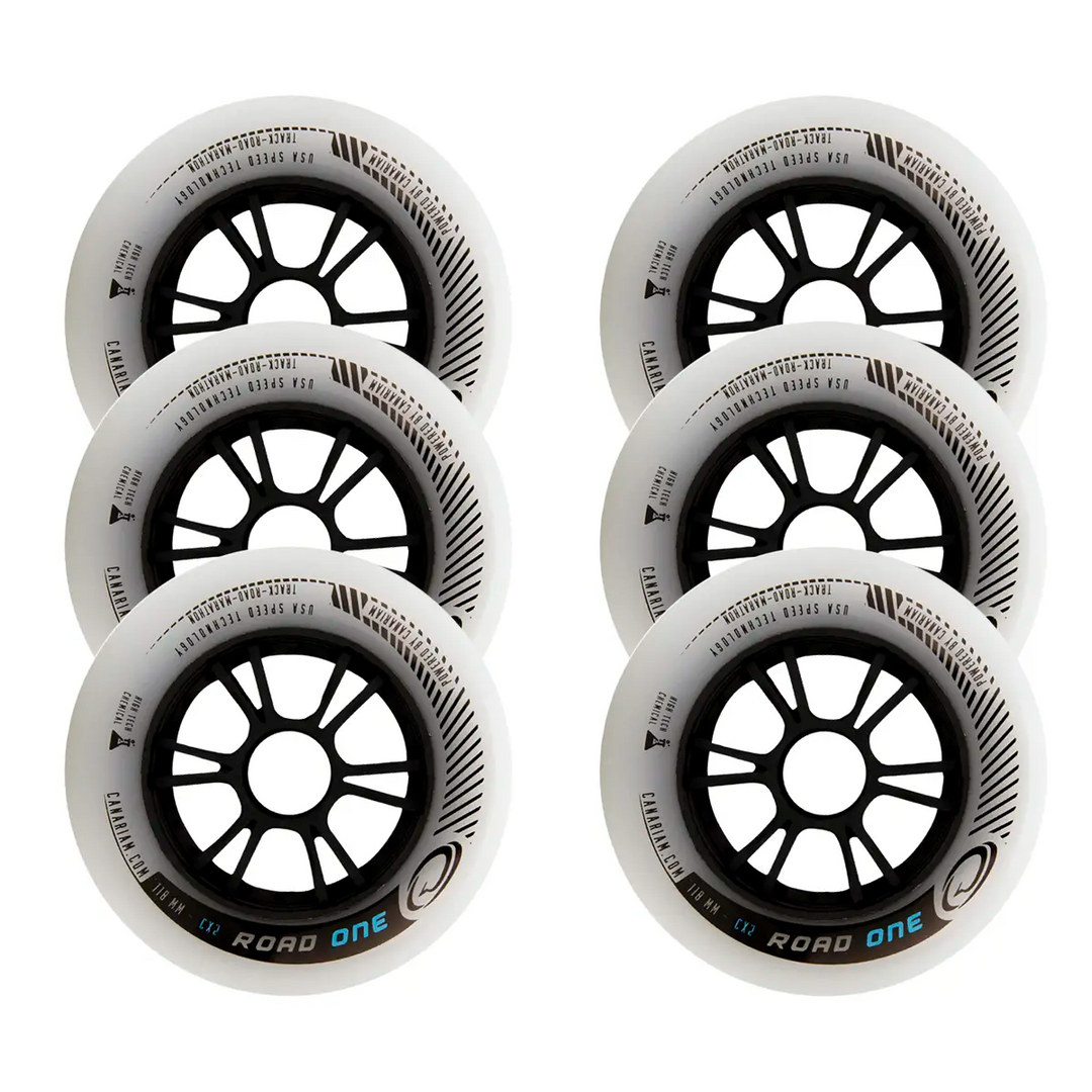 Rodas Canariam Road One Cinza 110mm/86a CX2 6 Unidades