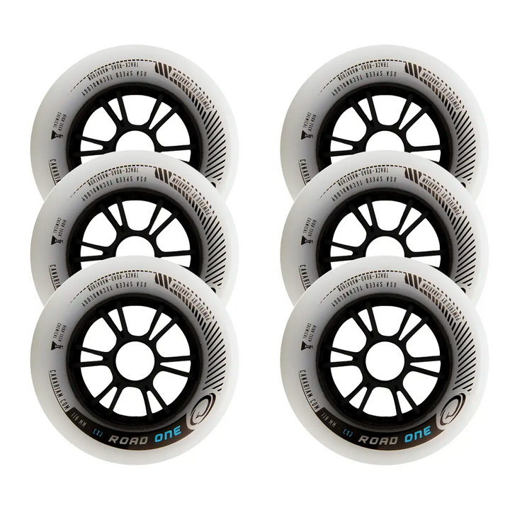 Rodas Canariam Road One Cinza 110mm/86a CX2 6 Unidades