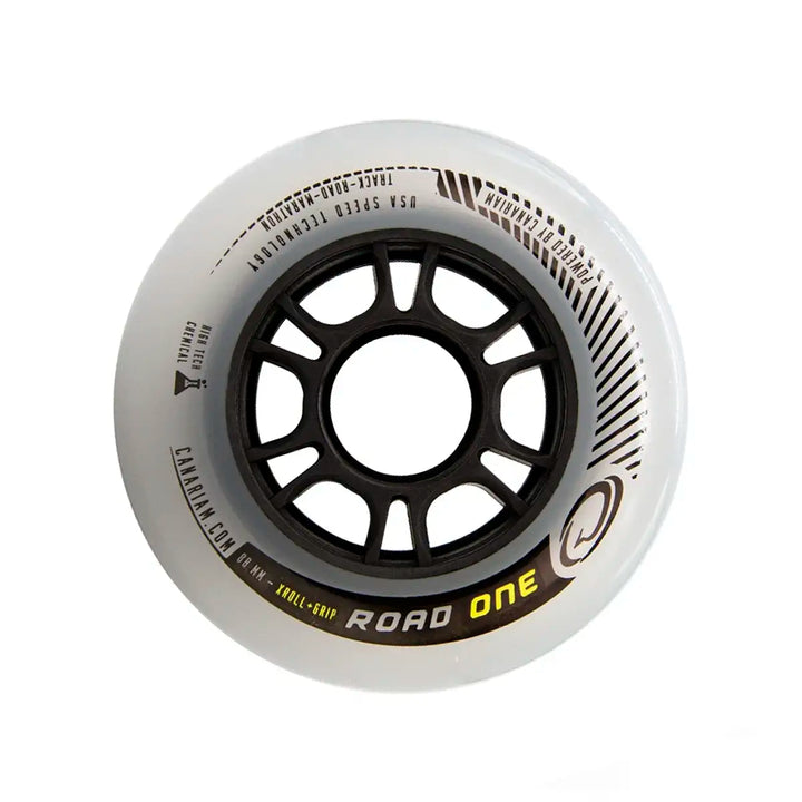 Rodas Canariam Road One Preta 80mm Profissional Patins 8 Unidades