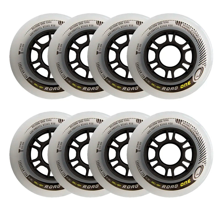 Rodas Canariam Road One Preta 80mm Profissional Patins 8 Unidades