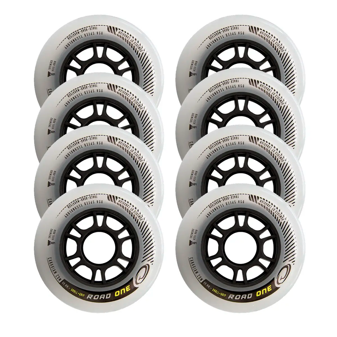 Rodas Canariam Road One Preta 80mm Profissional Patins 8 Unidades