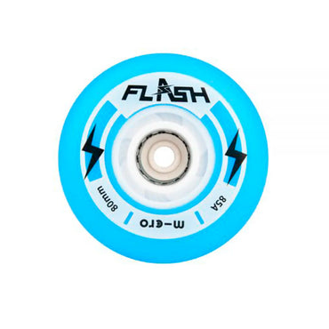 4 Rodas Micro Flash Led - 80mm / 85a (4 unid)