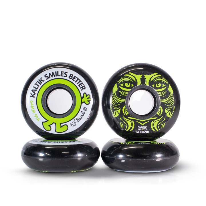 JOGO DE RODAS STREET KALTIK SMILES BETTER 64mm 91a - 4 rodas