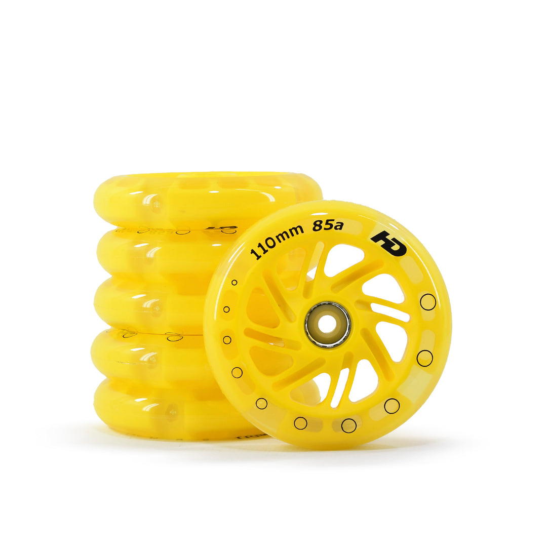 Led Wheels Patins Patinete HD Inline 110mm 85a (kit de 6 unidades)