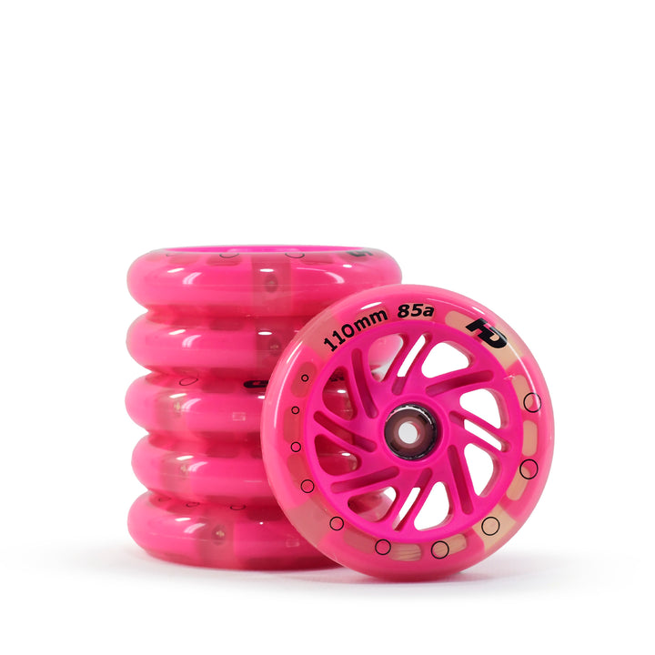 Led Wheels Patins Patinete HD Inline 110mm 85a (kit de 6 unidades)