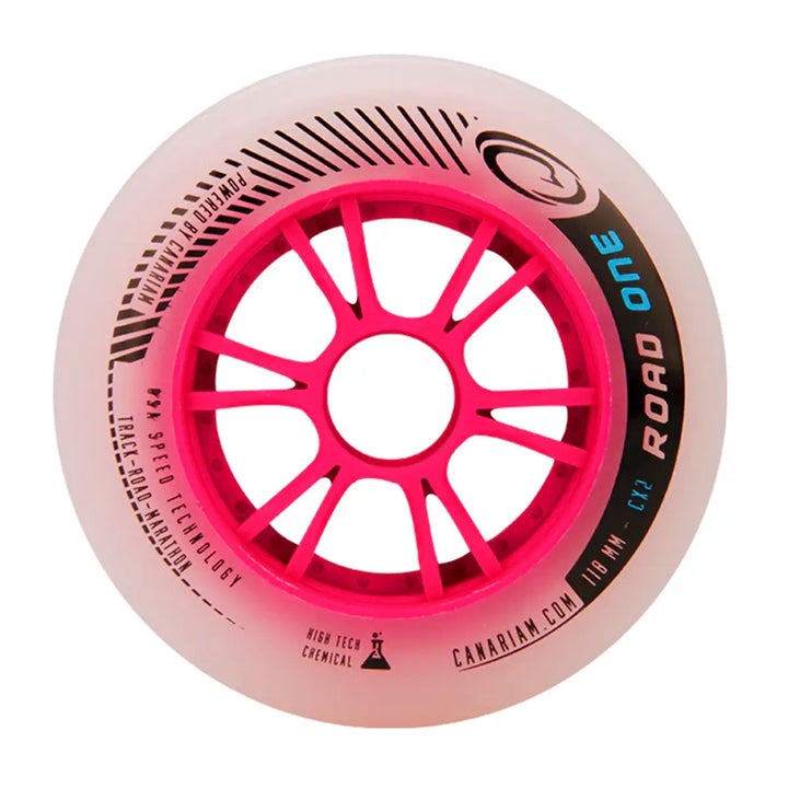 Rodas Canariam Road One Rosa 110mm/86a CX2 6 Unidades