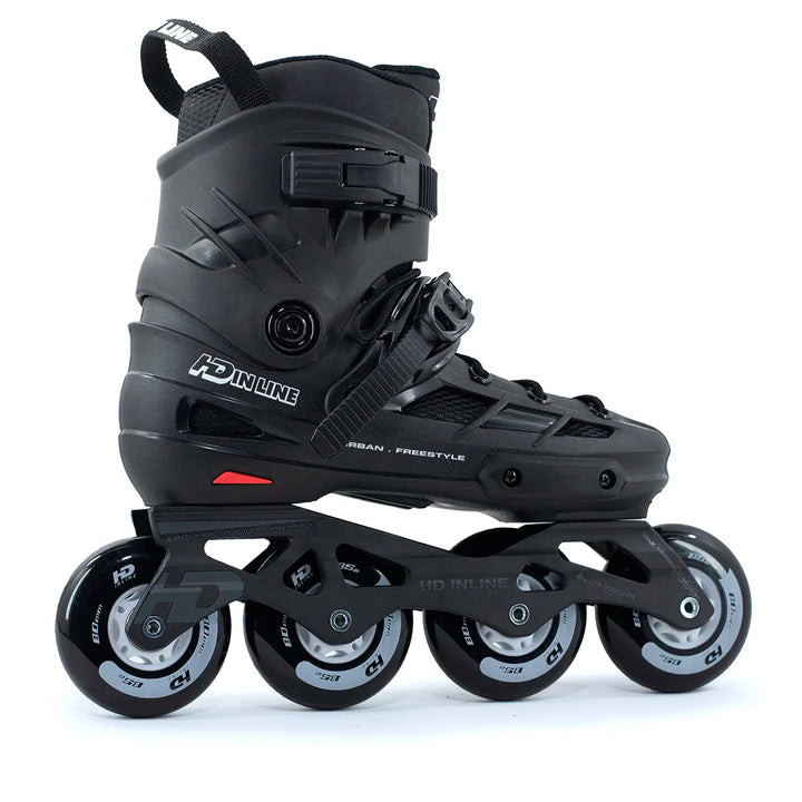 Patins HD inline Skull 2.5 80mm Abec-9 Urbano Preto