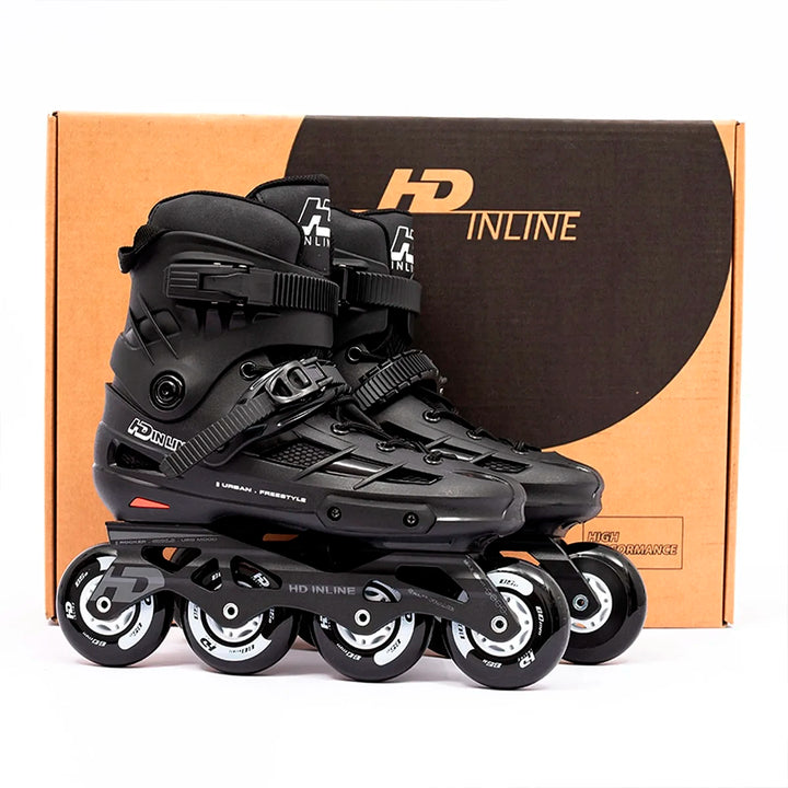 Patins HD inline Skull 2.5 80mm Abec-9 Urbano Preto