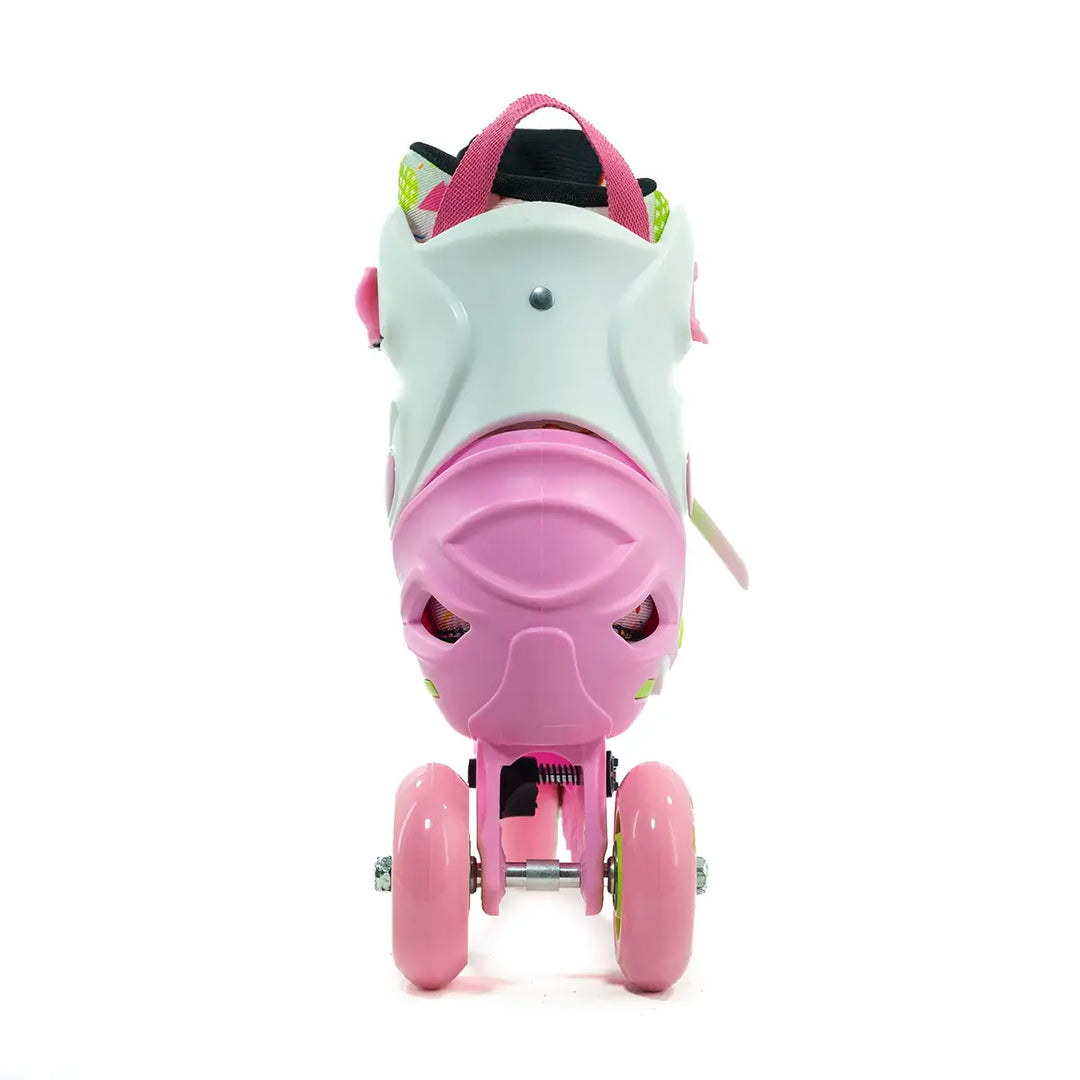Patins Inline Infantil RV Pink Ajustável do 26 ao 37 Rosa TRI SKATES