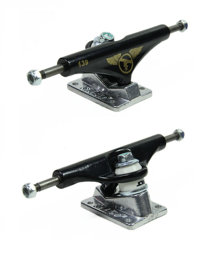 Truck para Skate Street Tilt Tamanho 139mm cor Preto Prata