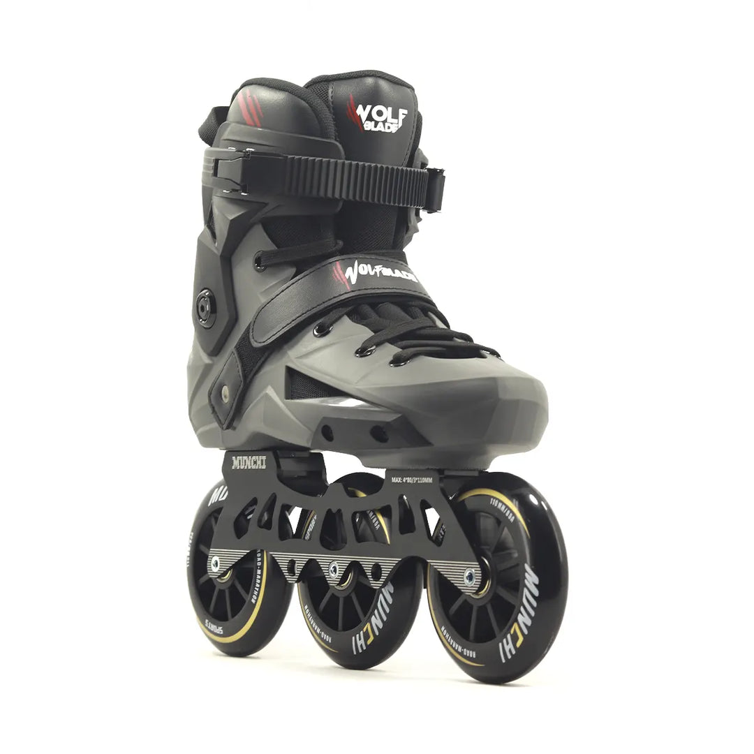 Patins Inline Freestyle Wolf Blade - 110mm ABEC-9 Base Híbrida