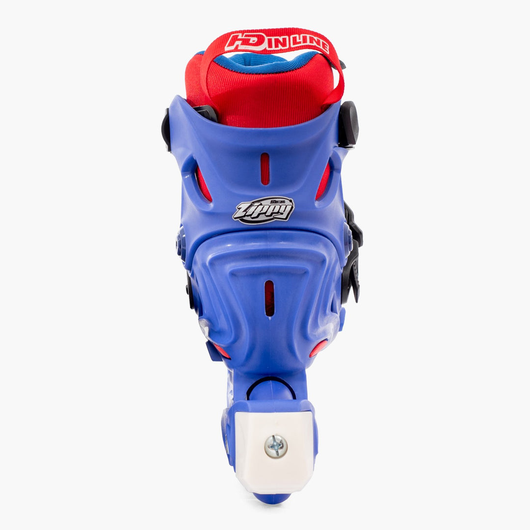 Patins Infantis Ajustável HD Inline Zippy Azul Cosmo 68-72mm Abec-9