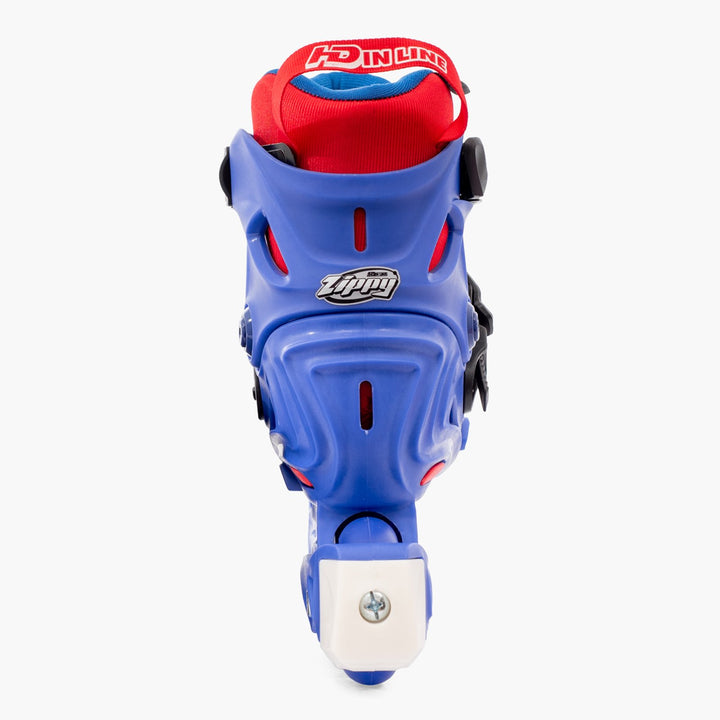 Patins Infantis Ajustável HD Inline Zippy Azul Cosmo 68-72mm Abec-9
