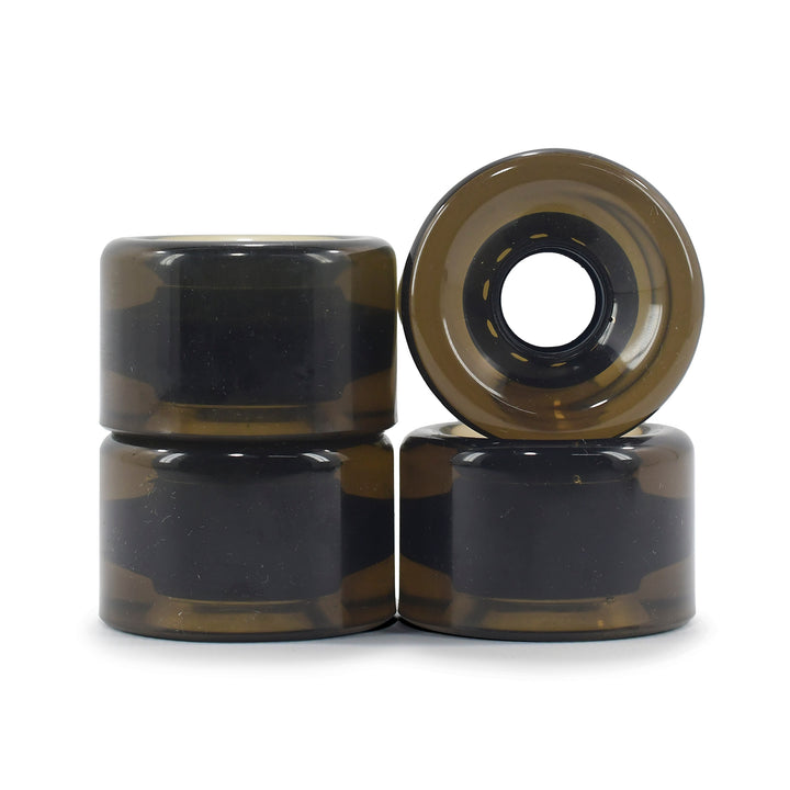 Longboard Skate Wheels Cream 63mm X 40mm 82a Black