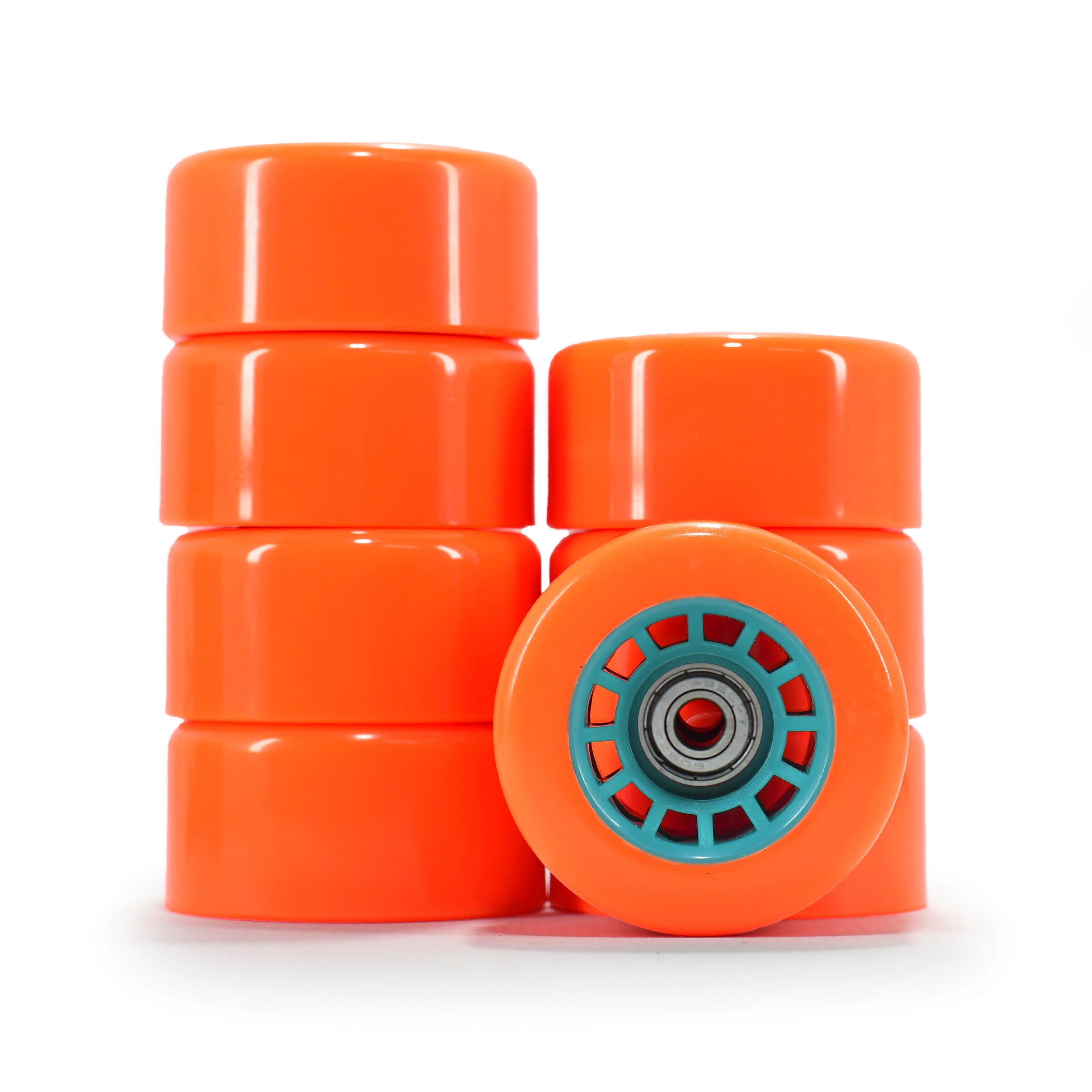 8 HD Inline Wheels for Quad Skates 63mm X 31mm with 85a Hardness + Abec-13