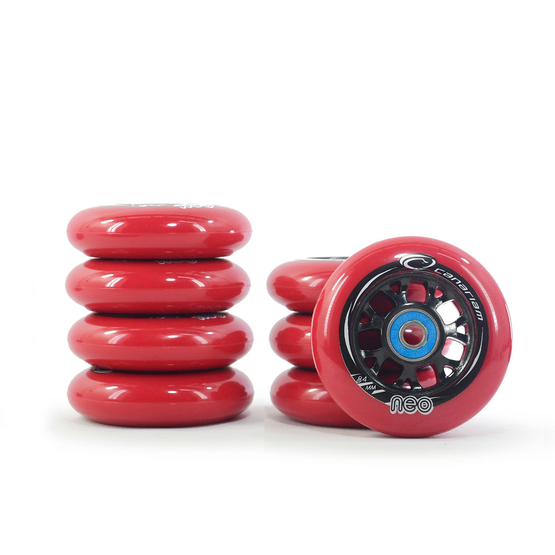 8 Ruedas Profesionales Canariam Mate 84mm 85a + Rodamientos ABEC11 Pro Patines Urbanos Canariam