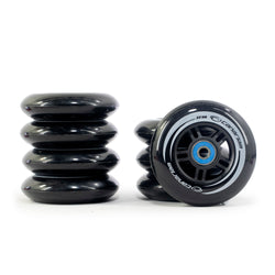 8 Canariam 90mm 85a Professional Wheels + ABEC11 Canariam Pro Bearings.