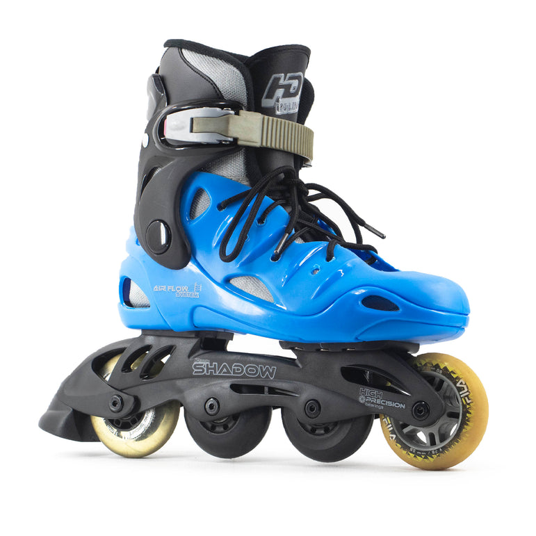 Patins Shadow HD Inline Rodas 76mm Semi-Novo tam. 36BR Azul