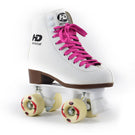 Traditional Quad Skates HD White Abec-7 - size right foot 34 left foot 33.