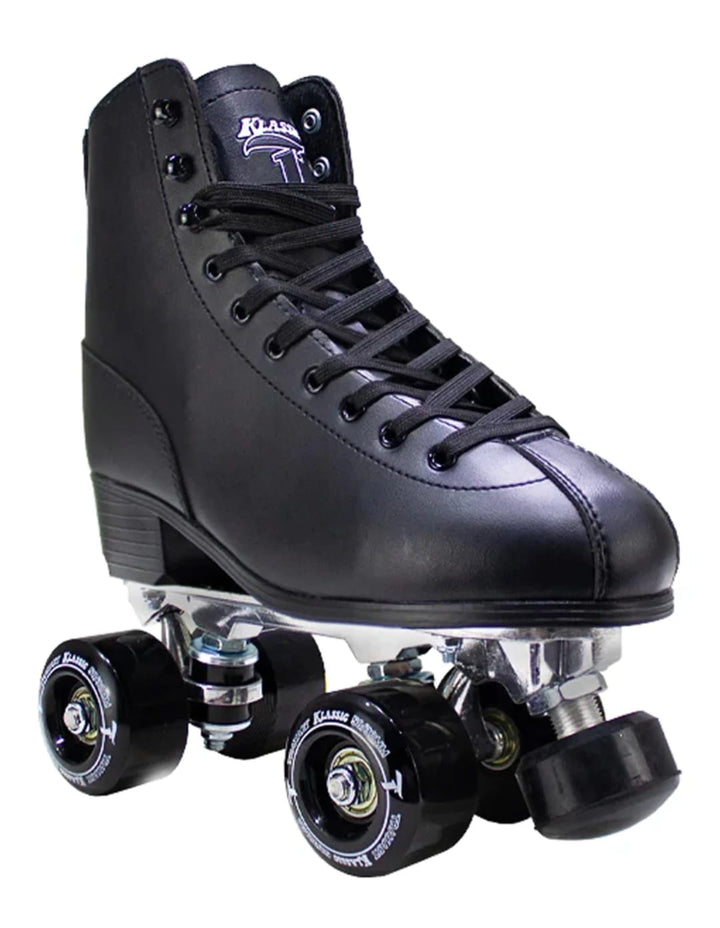 Traxart Klassic Quad Skates 4 Wheels Traditional Black Aluminum base