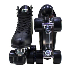 Traxart Klassic Quad Skates 4 Wheels Traditional Black Aluminum base