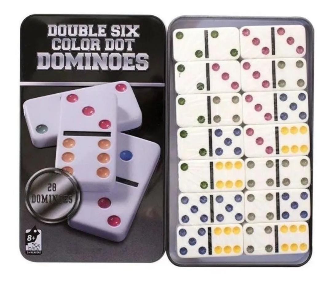 Jogo De Domino Na Lata - Caixa De Metal Super Luxo Maré