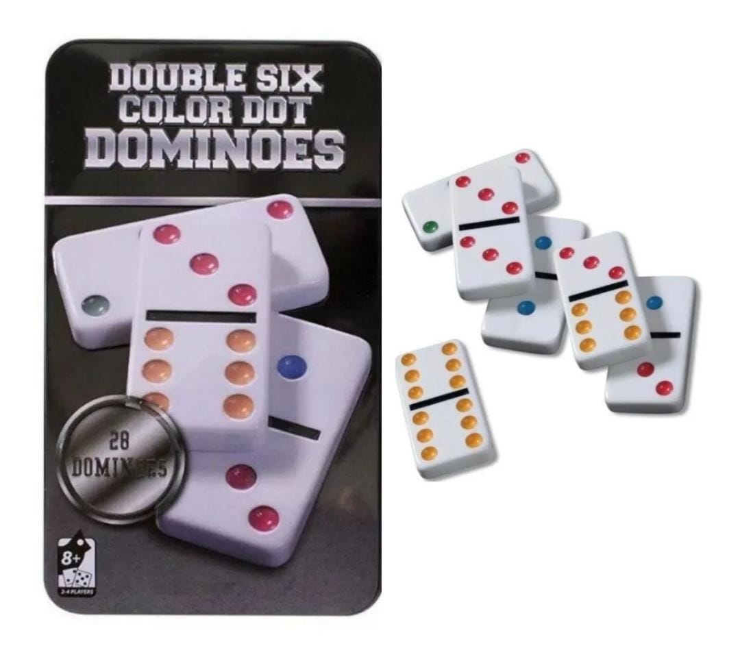 Jogo De Domino Na Lata - Caixa De Metal Super Luxo Maré