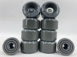 8 Ruedas RollerDerby para Patines Quad 54mm X 32mm + 16 Rodamientos 608ZB + 2 Frenos