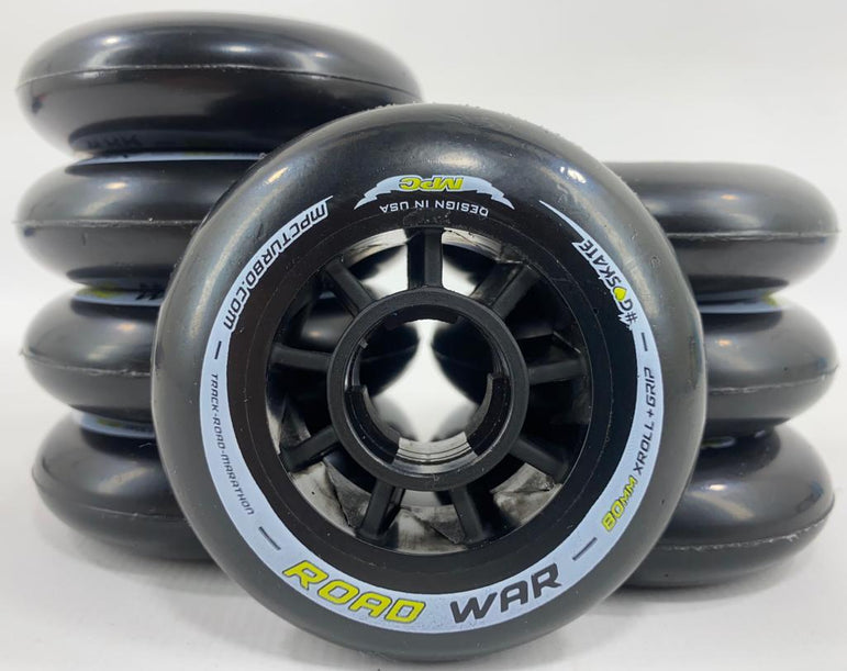 8 Rodas MPC Road War 80mm 85a Maratona Asfalto Velocidade Premium Preta