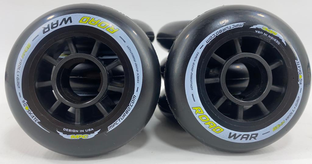 8 Rodas MPC Road War 84mm 85a Maratona Asfalto Velocidade Premium Preta