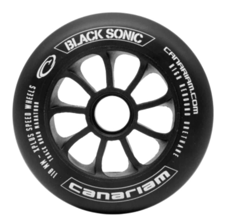 Rueda Canariam Black Sonic 110mm Asfalto Alto Rendimiento 6uds