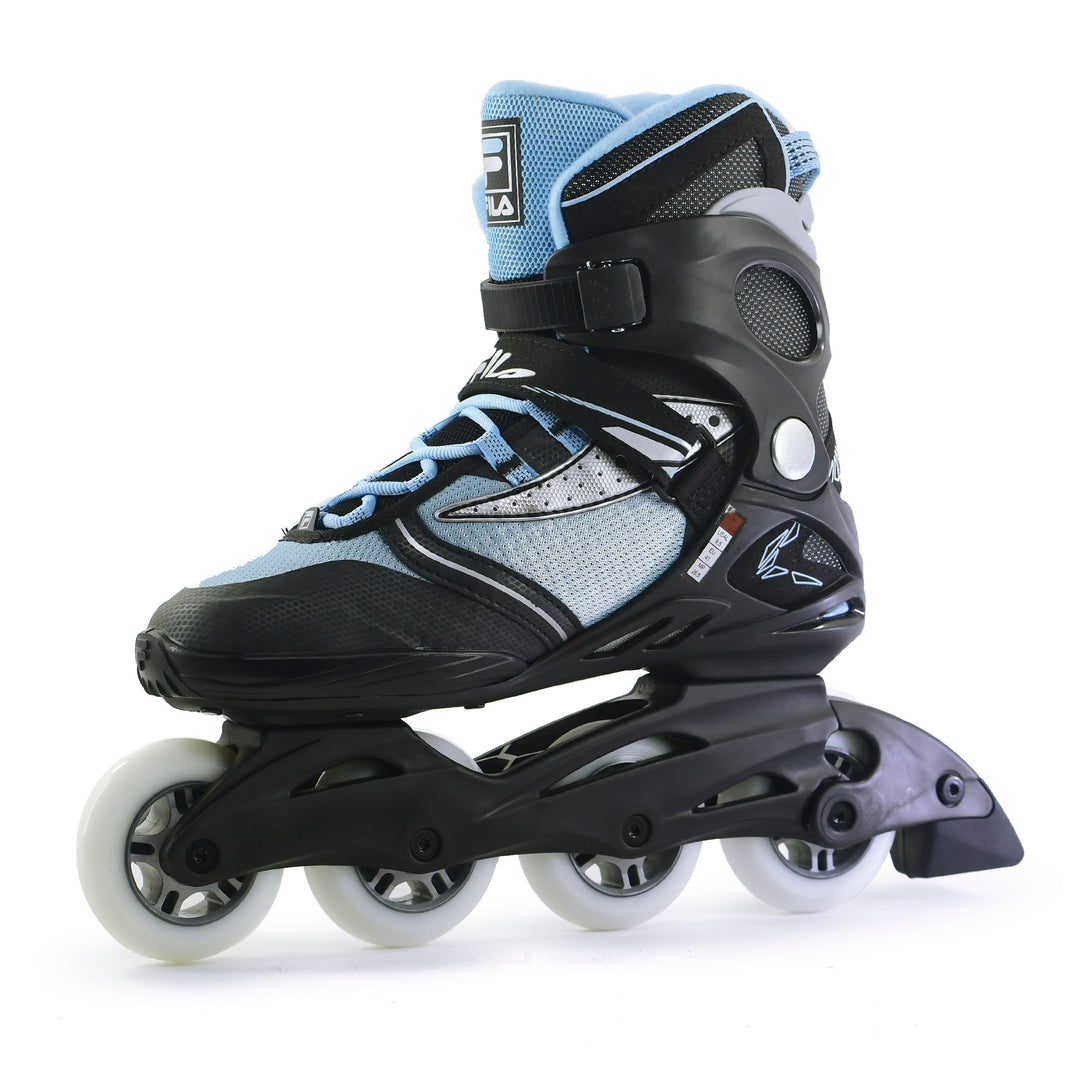 FILA Inline Legacy Blue 80 Skates With Abec 5 Bearings 