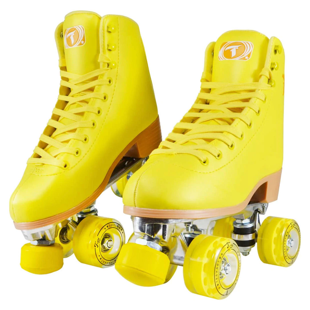 Patins Quad Traxart Foxxy Amarelo - 58mm X 32mm Abec-5