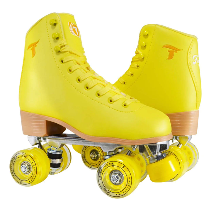 Patins Quad Traxart Foxxy Amarelo - 58mm X 32mm Abec-5