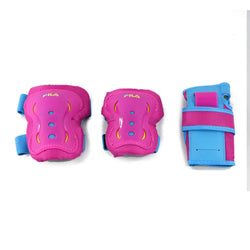 Kit de Proteção Fila Junior Girl Infantil Preto Rosa