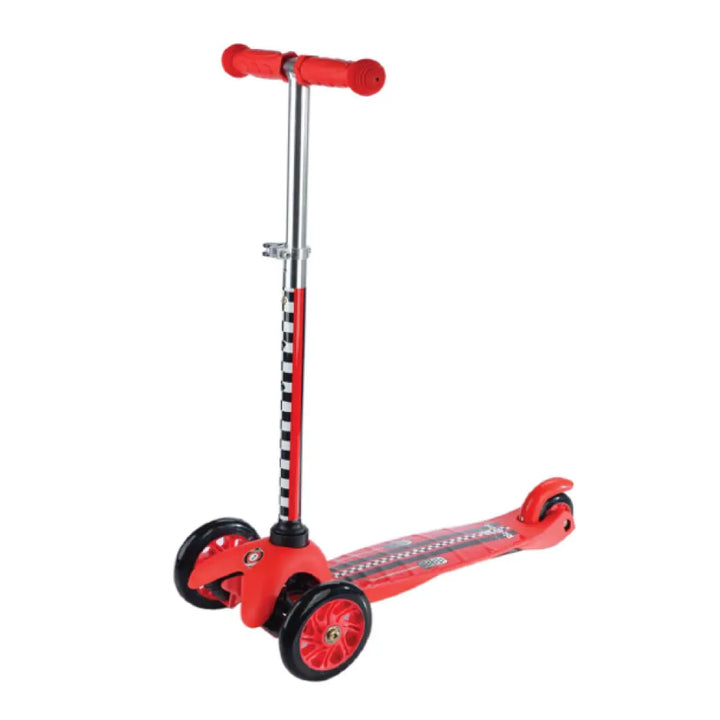 Patinete Ajustável Infantil 3 Rodas Racer Vermelho